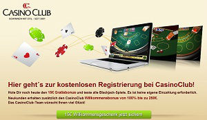 Casino Club Bonus Deals für leichteren Start